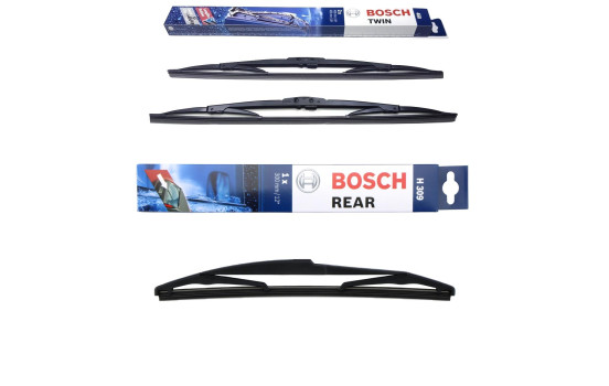 Paquete económico de escobillas limpiaparabrisas Bosch 450 + H309