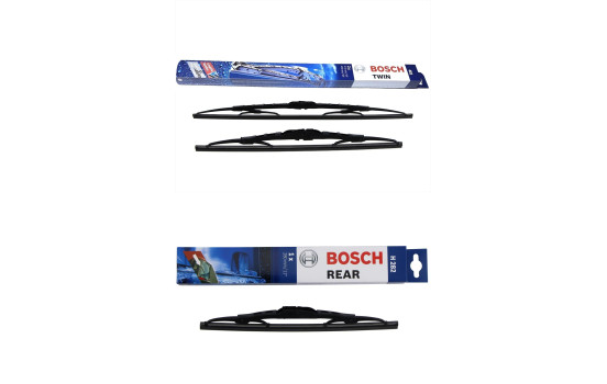 Paquete económico de escobillas limpiaparabrisas Bosch 481 + H282