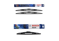 Paquete económico de escobillas limpiaparabrisas Bosch 500 + H282