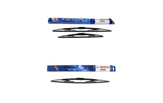 Paquete económico de escobillas limpiaparabrisas Bosch 502 + H500