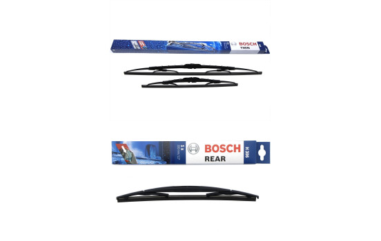 Paquete económico de escobillas limpiaparabrisas Bosch 533 + H306