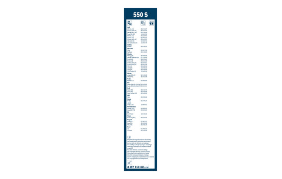 Paquete económico de escobillas limpiaparabrisas Bosch 550S + 450U, Imagen 15