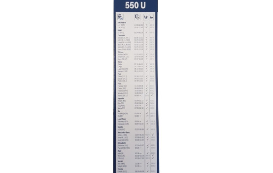 Paquete económico de escobillas limpiaparabrisas Bosch 551S + 550U, Imagen 3