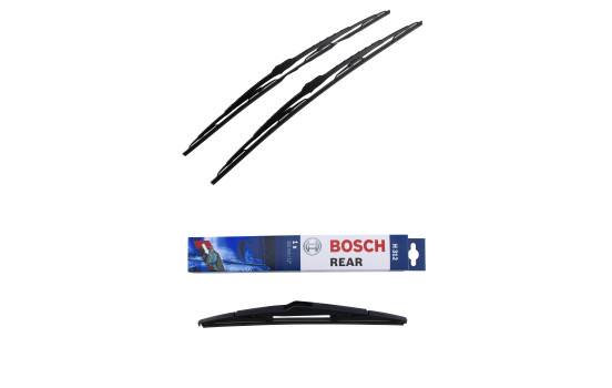 Paquete económico de escobillas limpiaparabrisas Bosch 552 + H312