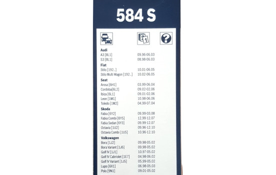 Paquete económico de escobillas limpiaparabrisas Bosch 584S + AM33H, Imagen 4
