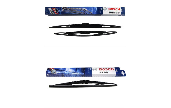 Paquete económico de escobillas limpiaparabrisas Bosch 584S + H341