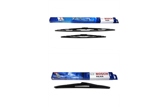 Paquete económico de escobillas limpiaparabrisas Bosch 601 + H353