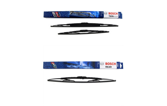 Paquete económico de escobillas limpiaparabrisas Bosch 601S + H500
