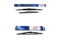 Paquete económico de escobillas limpiaparabrisas Bosch 604S + H595