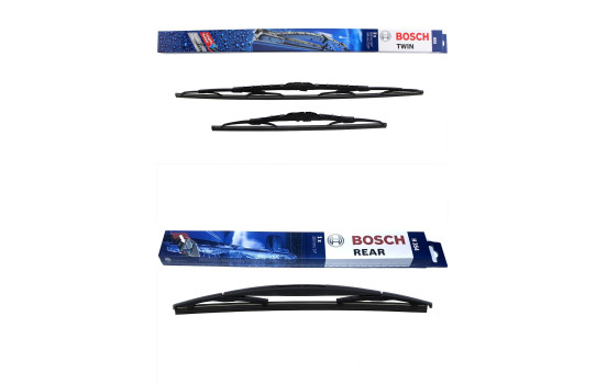Paquete económico de escobillas limpiaparabrisas Bosch 605 + H354