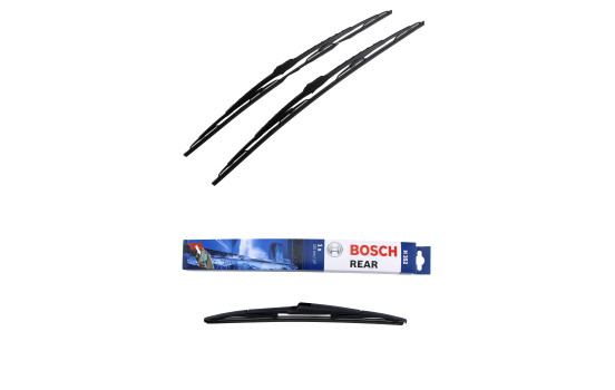 Paquete económico de escobillas limpiaparabrisas Bosch 612 + H352