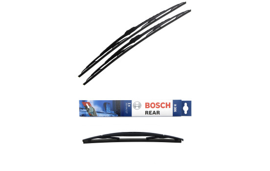 Paquete económico de escobillas limpiaparabrisas Bosch 727 + H306