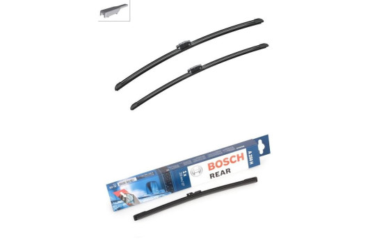 Paquete económico de escobillas limpiaparabrisas Bosch A112S + A250H