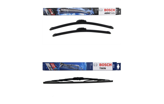 Paquete económico de escobillas limpiaparabrisas Bosch AR502S + 450U