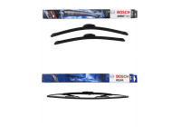 Paquete económico de escobillas limpiaparabrisas Bosch AR502S + H500