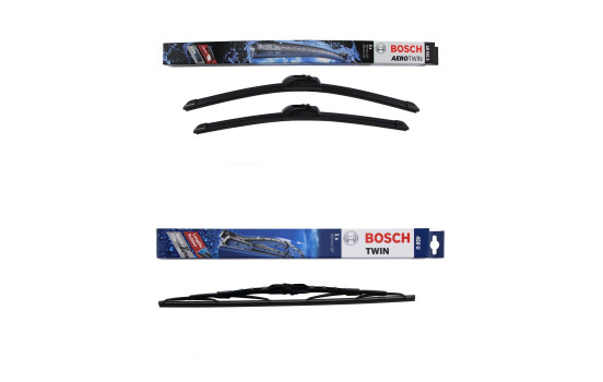 Paquete económico de escobillas limpiaparabrisas Bosch AR551S + 450U