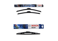 Paquete económico de escobillas limpiaparabrisas Bosch AR551S + H282