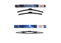 Paquete económico de escobillas limpiaparabrisas Bosch AR551S + H500