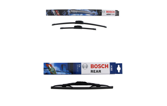 Paquete económico de escobillas limpiaparabrisas Bosch AR553S + H282