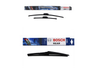 Paquete económico de escobillas limpiaparabrisas Bosch AR553S + H801