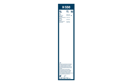 Paquete económico de escobillas limpiaparabrisas Bosch AR604S + H550, Imagen 19