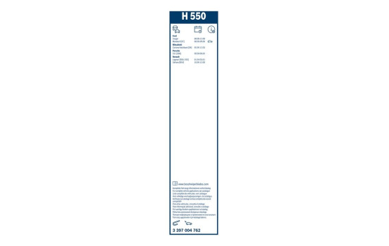 Paquete económico de escobillas limpiaparabrisas Bosch AR604S + H550, Imagen 26