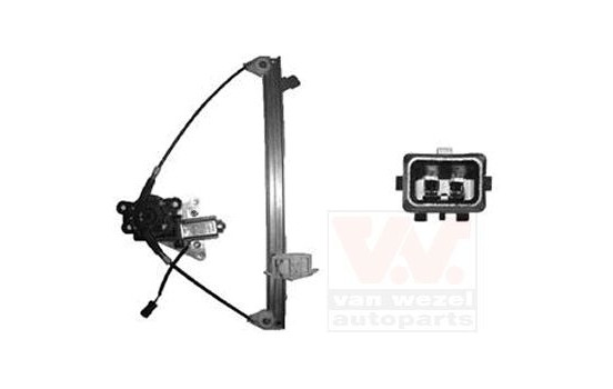 ELEVALUNAS DELANTERO DERECHO ELÉCTRICO incluido MOTOR 4 puertas 4047262 Van Wezel, Imagen 2