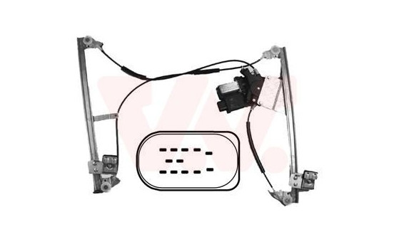 ELEVALUNAS DELANTERO DERECHO ELÉCTRICO incluido MOTOR 4 puertas CON Comfort Desde 10-1999 5825264 Van Wezel, Imagen 2