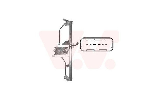 ELEVALUNAS DELANTERO IZQUIERDO ELÉCTRICO incluido MOTOR 4 puertas con Comfort 4328261 Van Wezel, Imagen 2