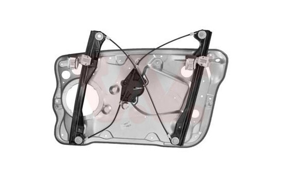 ELEVALUNAS DELANTERO IZQUIERDO ELÉCTRICO sin MOTOR SKODA FABIA 4 puertas hasta 2007 con Panel 7625263 Van Wezel, Imagen 2