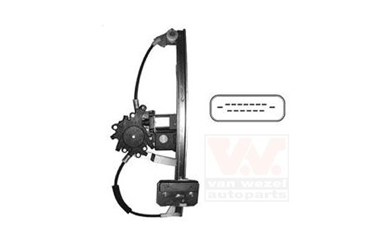 ELEVALUNAS ELÉCTRICO incluido MOTOR AL Con Comfort 5880261 Van Wezel, Imagen 3