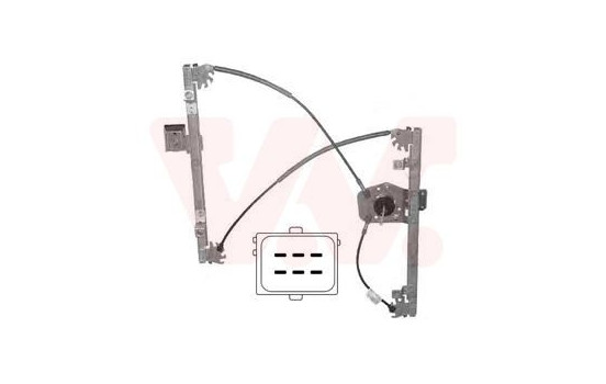 ELEVALUNAS ELÉCTRICO incluido MOTOR Derecho 2 Puertas Con Comfort 3750262 Van Wezel, Imagen 2
