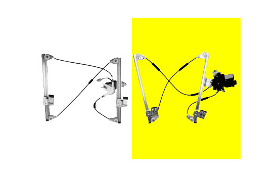 ELEVALUNAS ELÉCTRICO incluido MOTOR Derecho 2 puertas CON Comfort 5817262 Van Wezel
