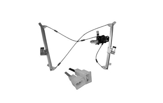 ELEVALUNAS ELÉCTRICO incluido MOTOR Derecho AUDI A3 2 puertas hasta 2003 sin FUNCIÓN CONFORT 0330264 Van Wezel