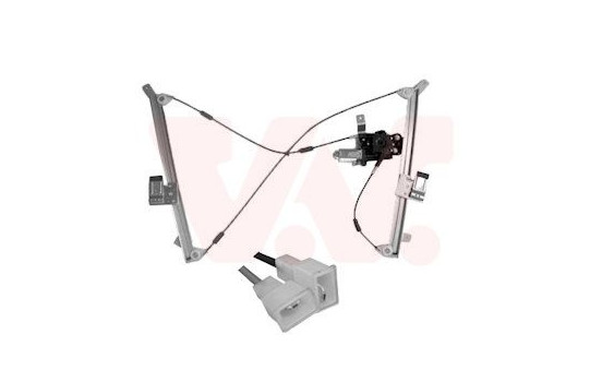 ELEVALUNAS ELÉCTRICO incluido MOTOR Derecho AUDI A3 2 puertas hasta 2003 sin FUNCIÓN CONFORT 0330264 Van Wezel, Imagen 2