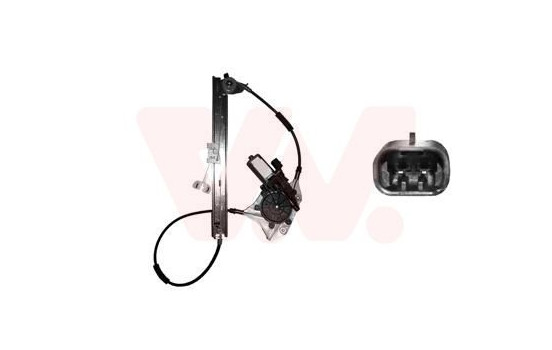 ELEVALUNAS ELÉCTRICO incluido MOTOR trasero izquierdo hasta 2001 sin Comfort 1777263 Van Wezel, Imagen 2