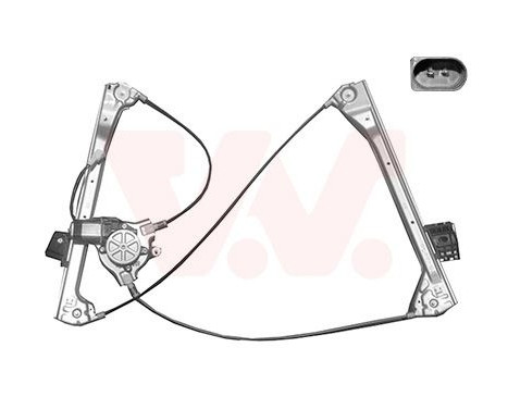 elevalunas eléctrico + motor l 2d 0647261 Van Wezel