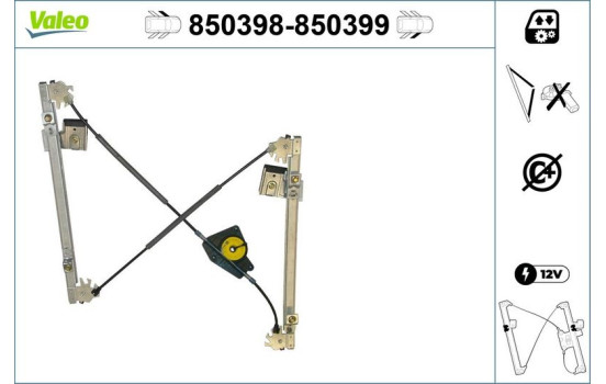 Mecanismo de control de ventana 850399 Valeo, Imagen 2