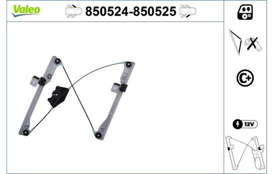 Mecanismo de control de ventana 850524 Valeo, Imagen 2