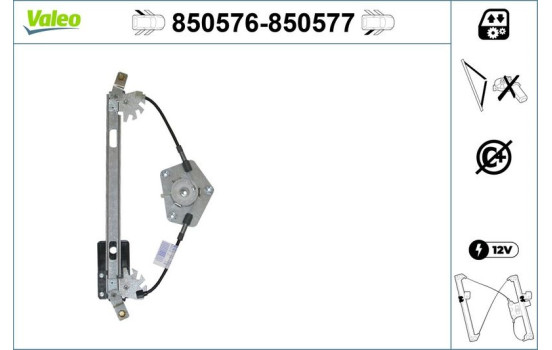 Mecanismo de control de ventana 850577 Valeo, Imagen 2