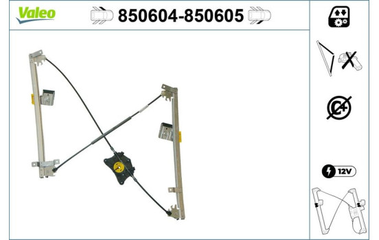 Mecanismo de control de ventana 850605 Valeo, Imagen 2