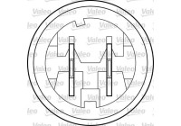 Mecanismo de control de ventana 850656 Valeo