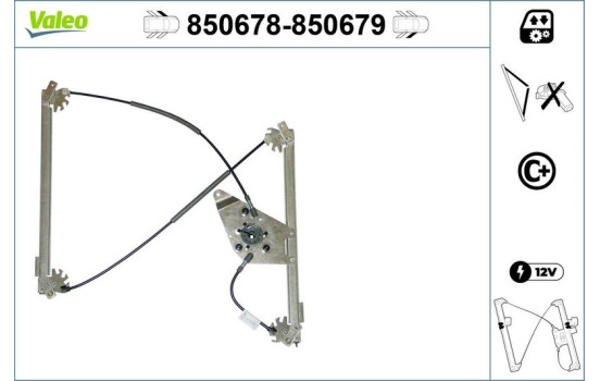 Mecanismo de control de ventana 850678 Valeo, Imagen 2