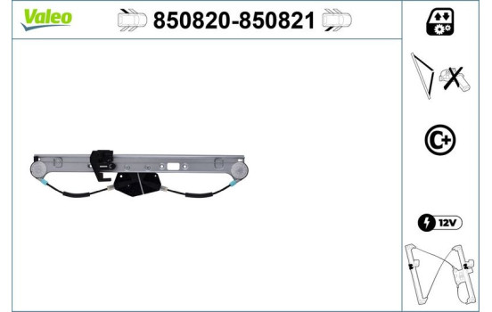 Mecanismo de control de ventana 850820 Valeo, Imagen 2