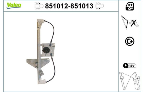 Mecanismo de control de ventana 851012 Valeo, Imagen 2