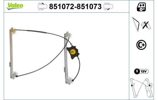 Mecanismo de control de ventana 851073 Valeo, Imagen 2