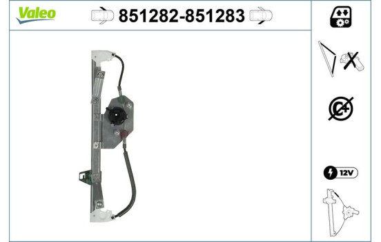 Mecanismo de control de ventana 851282 Valeo, Imagen 2