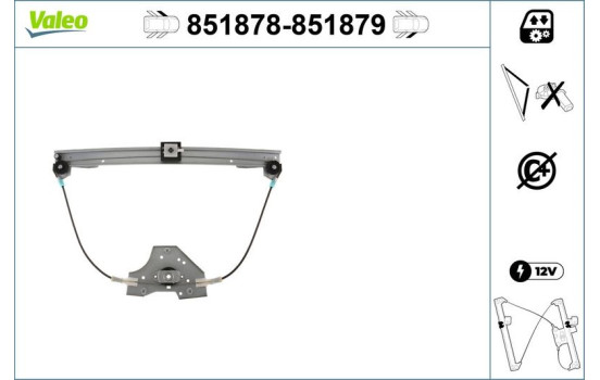 Mecanismo de control de ventana 851879 Valeo, Imagen 2