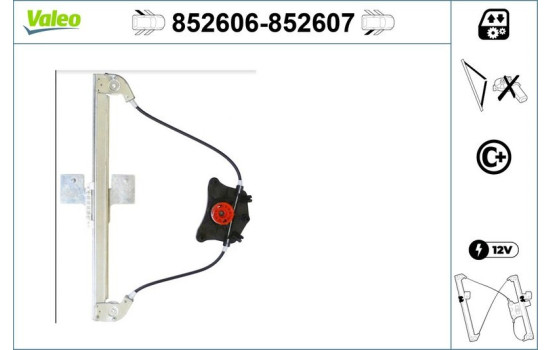 Mecanismo de control de ventana 852607 Valeo, Imagen 2
