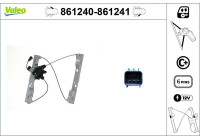 Mecanismo de control de ventana 861241 Valeo